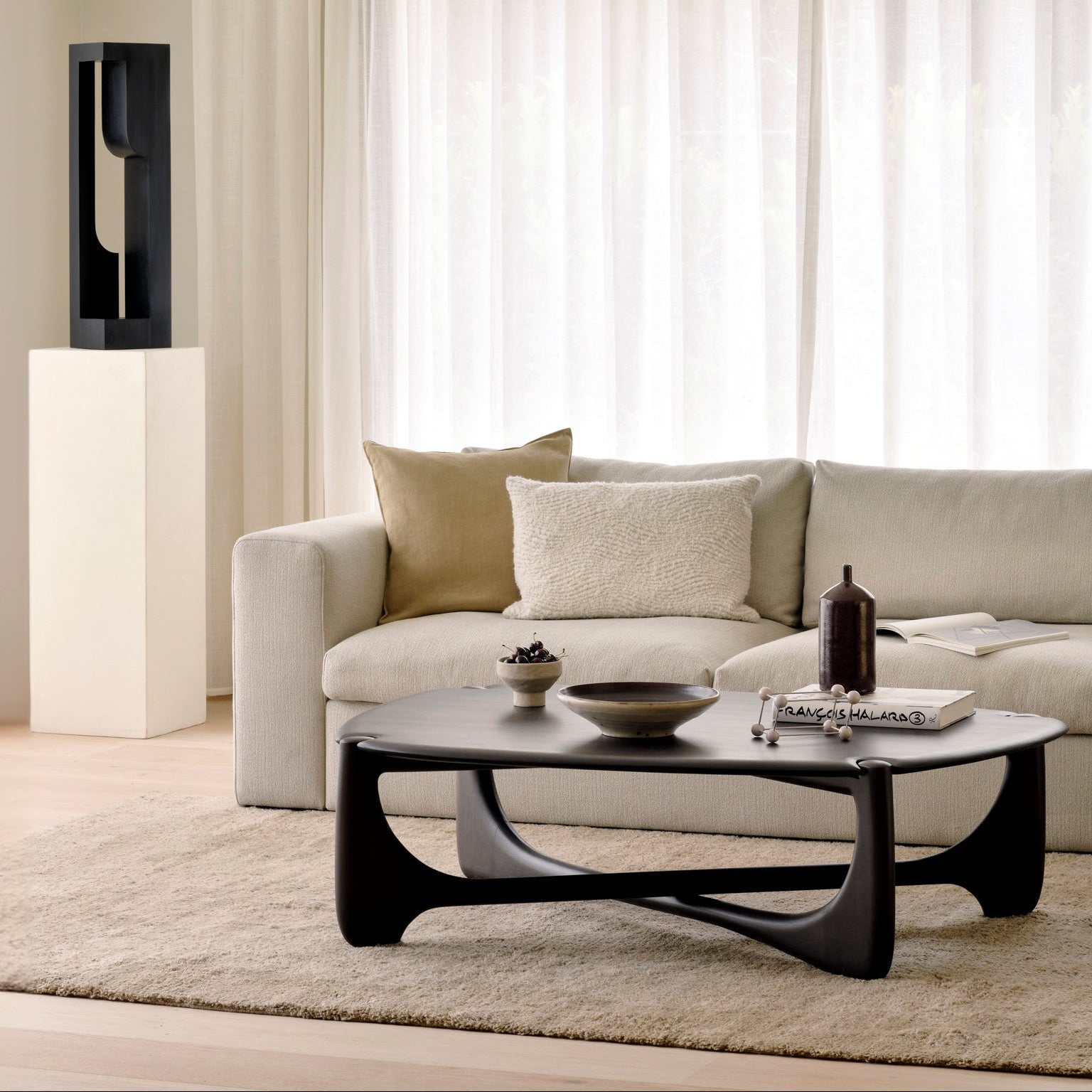 Ethnicraft Dunes Rug, woven textile from Belgian brand Ethnicraft