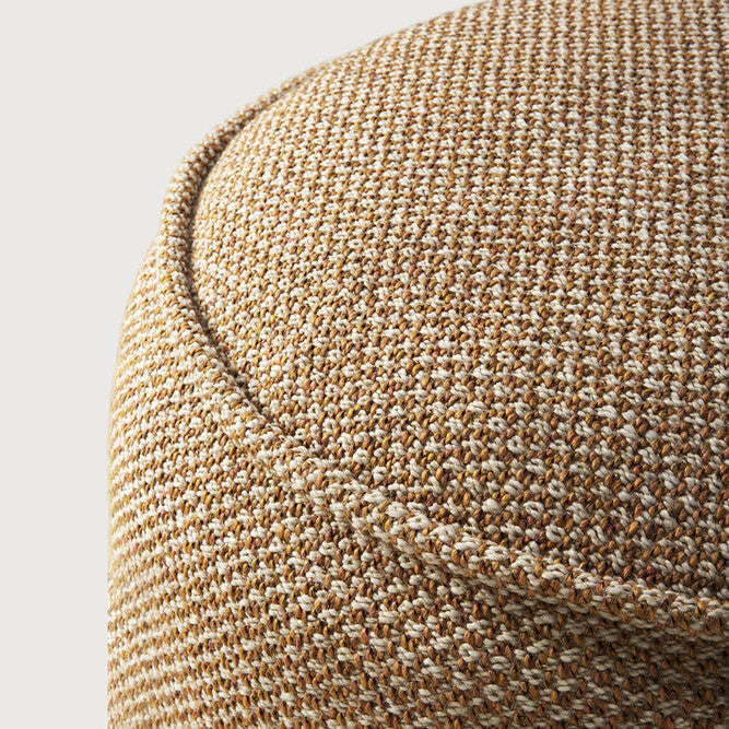Ethnicraft Donut Outdoor Poof, FSC-certified solid wood furniture by Belgian brand
