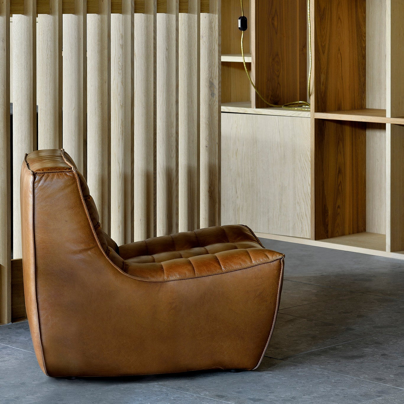 Ethnicraft N701 One Seater, FSC-certified solid wood furniture by Belgian brand