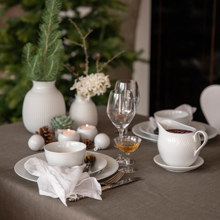 Lyngby Porcelæn Rhombe White Serveware
