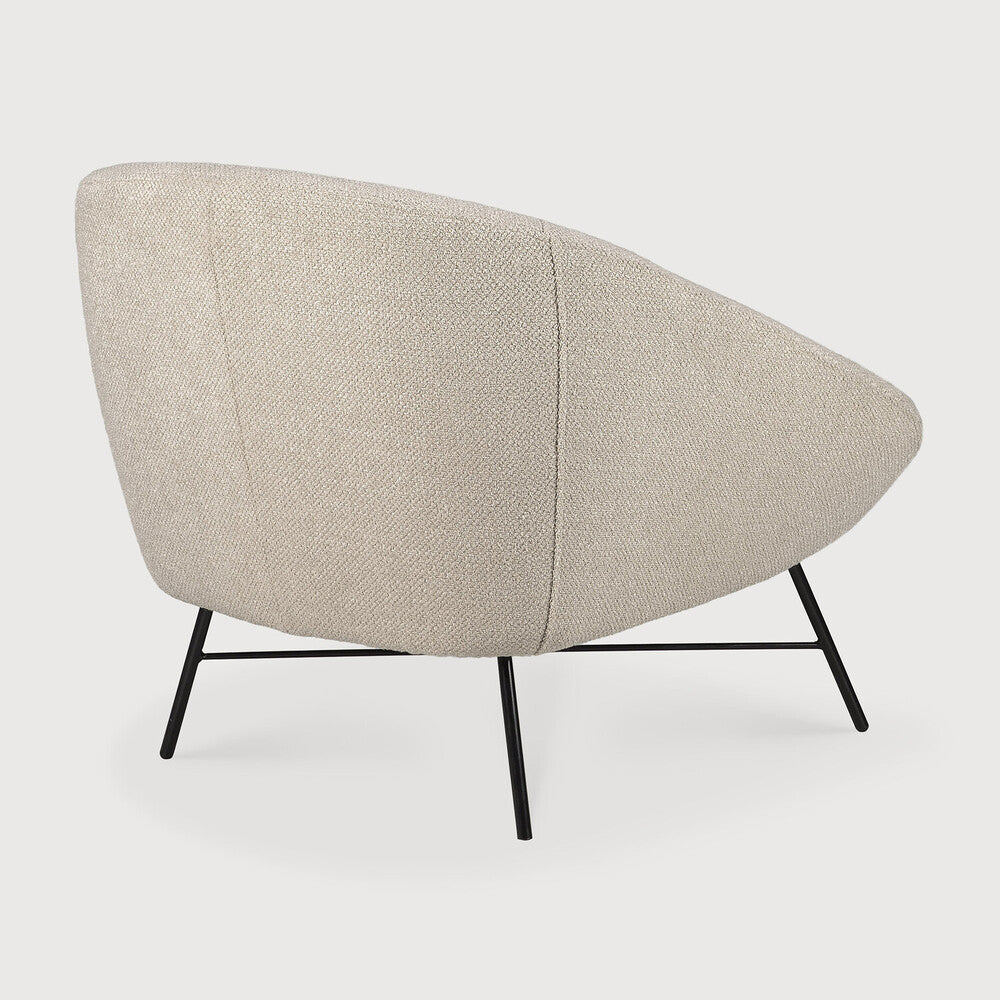 Ethnicraft Barrow Lounge Chair with FSC-certified solid wood frame, Belgian design