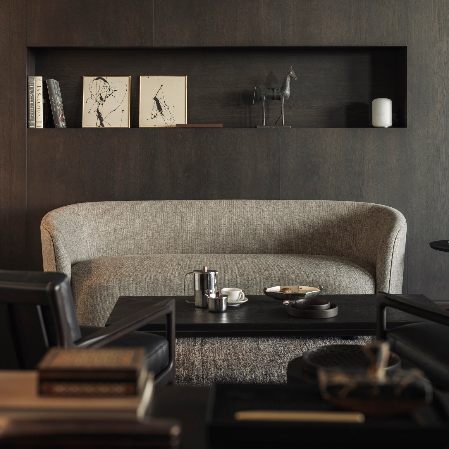 Ethnicraft Ellipse Sofa with FSC-certified solid wood frame, Belgian design