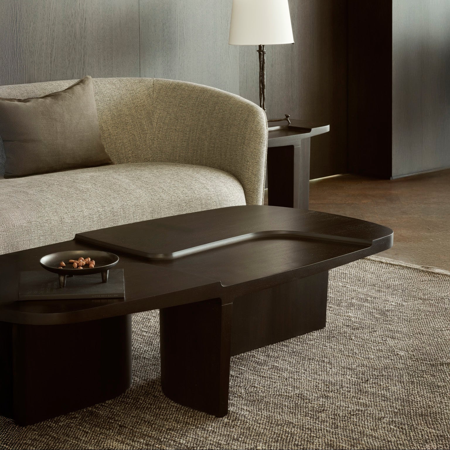 Ethnicraft Brutalist Coffee Table, FSC-certified solid wood furniture by Belgian brand