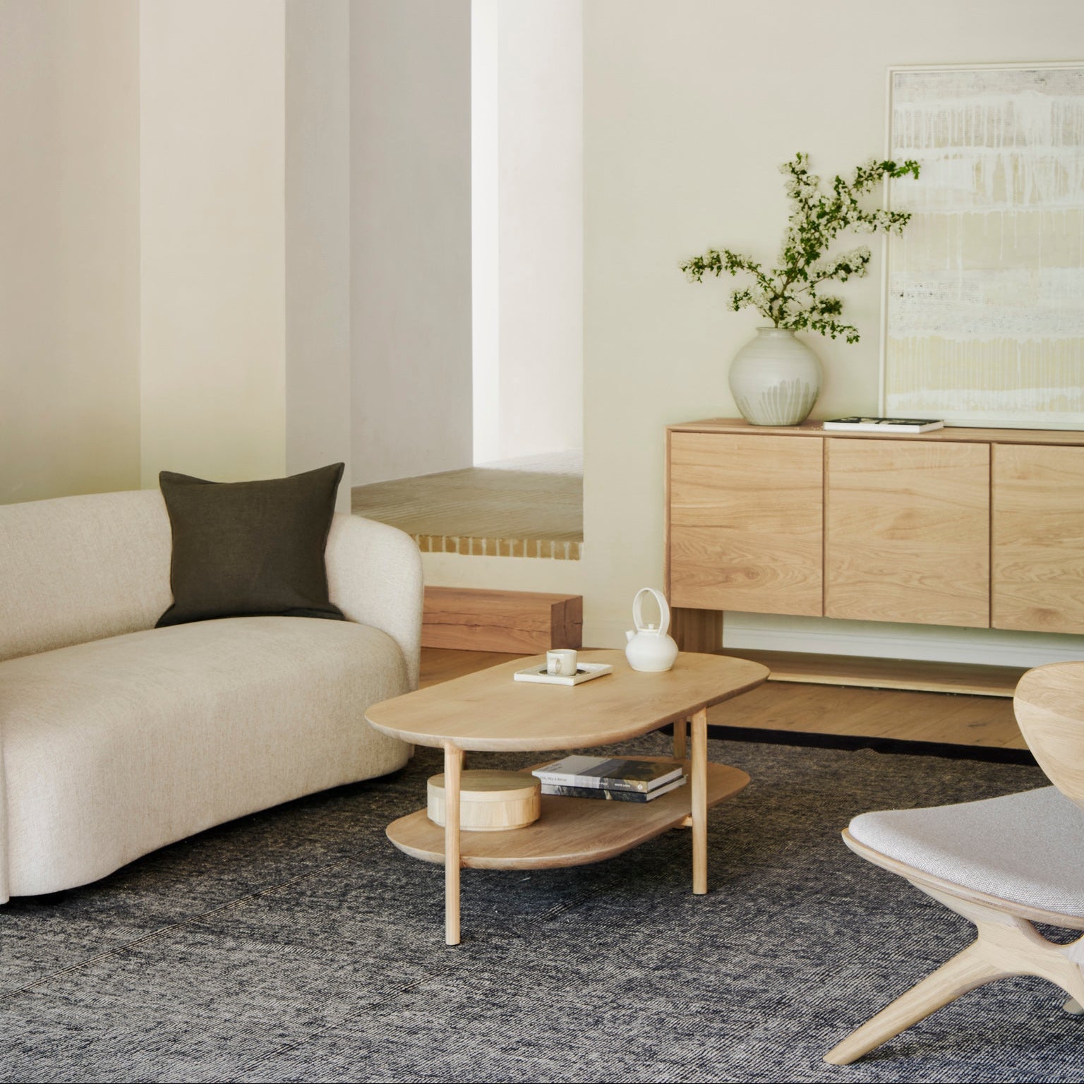 Ethnicraft Bok Coffee Table in oak, FSC-certified solid oak, Belgian solid wood furniture