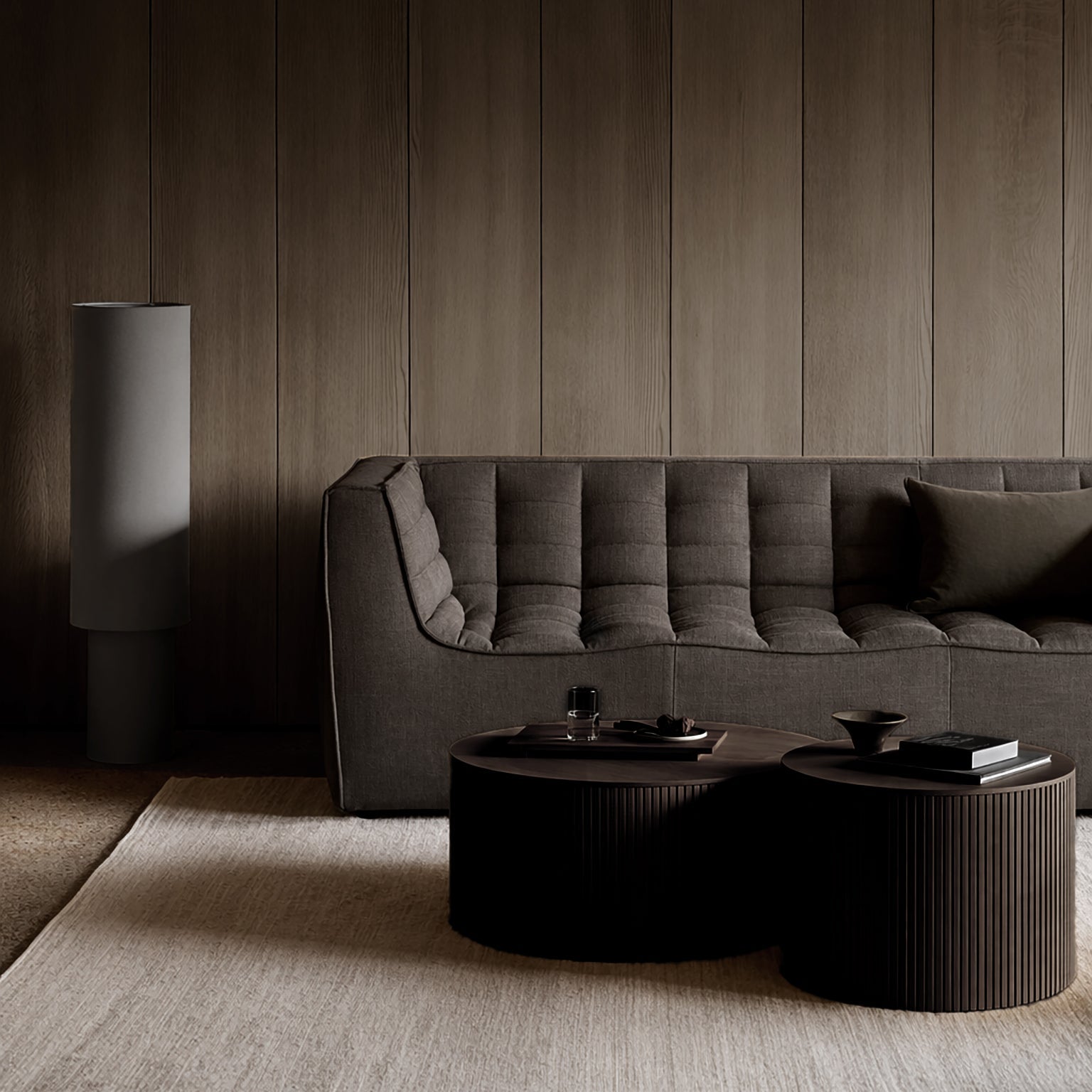 Ethnicraft N701 sofa with FSC-certified solid wood frame, Belgian design