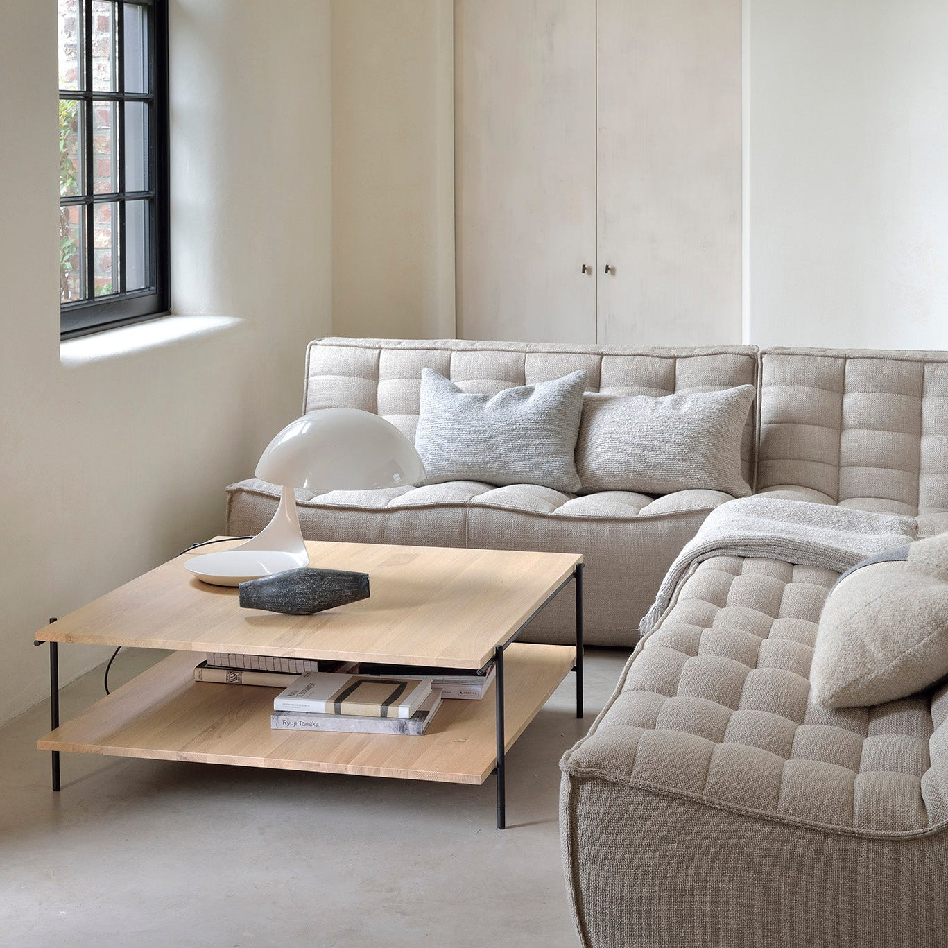 Ethnicraft N701 Two Seater, FSC-certified solid wood furniture by Belgian brand