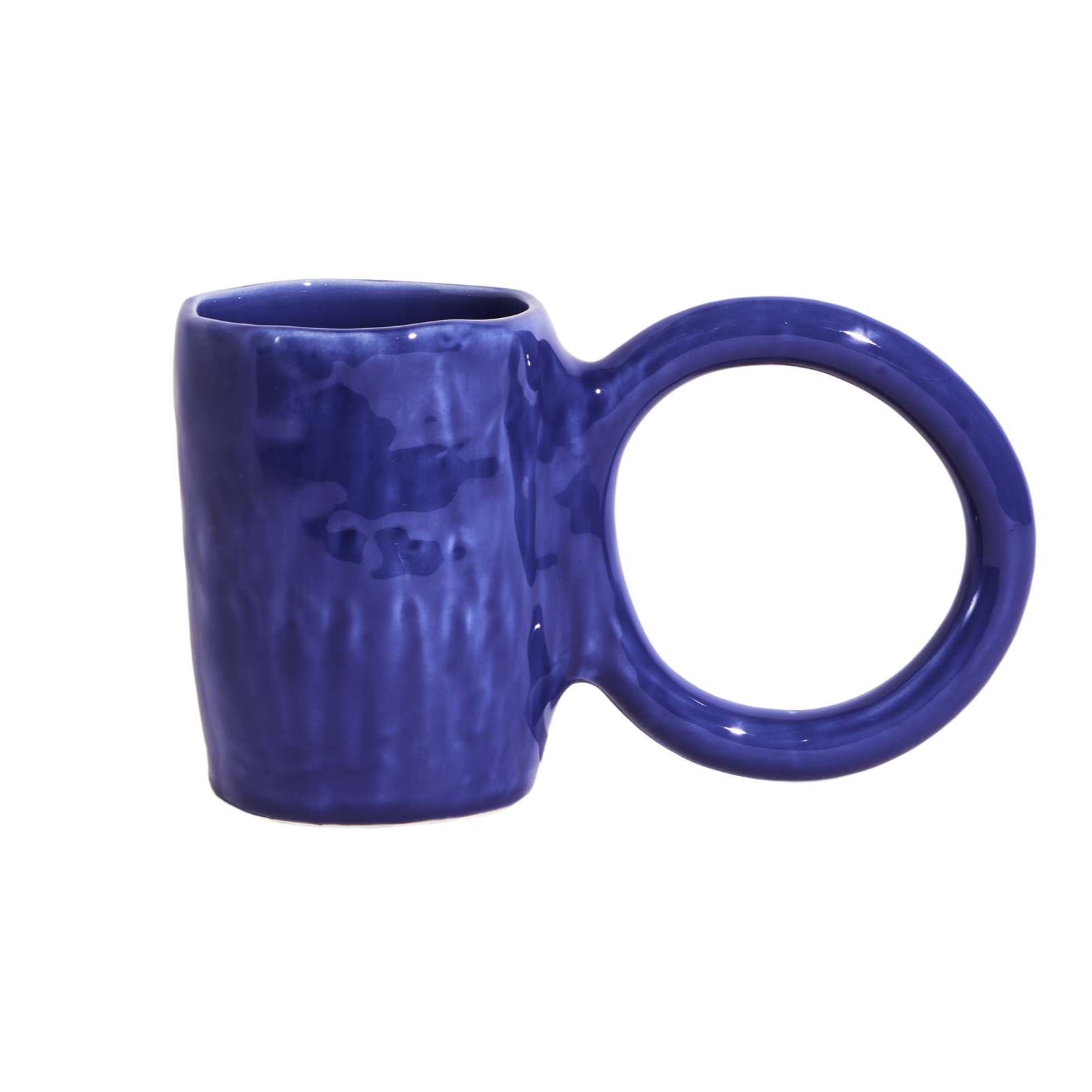 Petite Friture Donut Medium Mug in blueberry, eco friendly ceramic tableware at Comosum