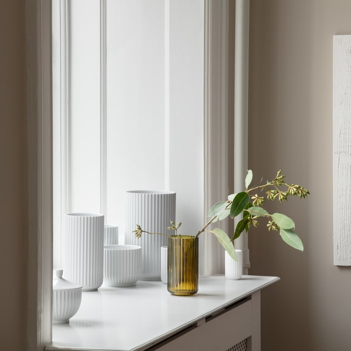 Lyngby Porcelain White Vases