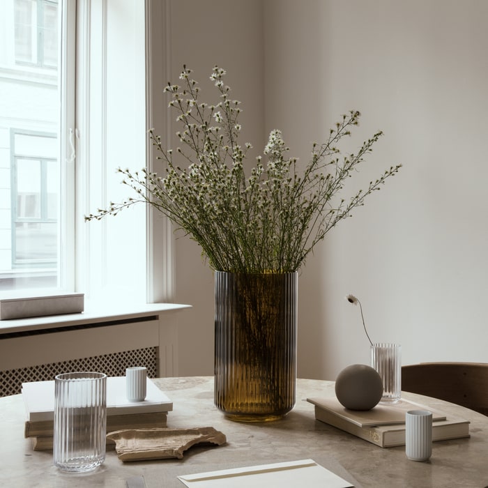 Lyngby Porcelain Glass Vases
