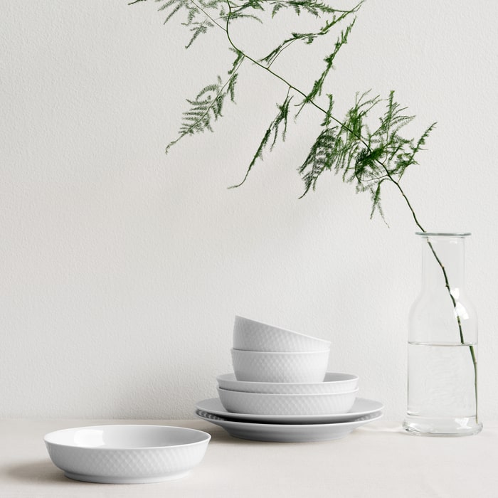 Lyngby Porcelain Rhombe Plates