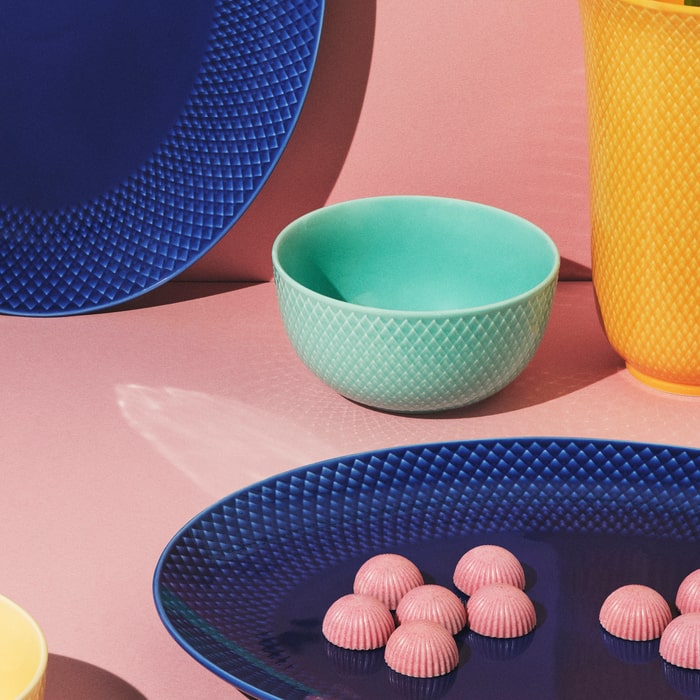 Lyngby Porcelain Rhombe Color Bowls