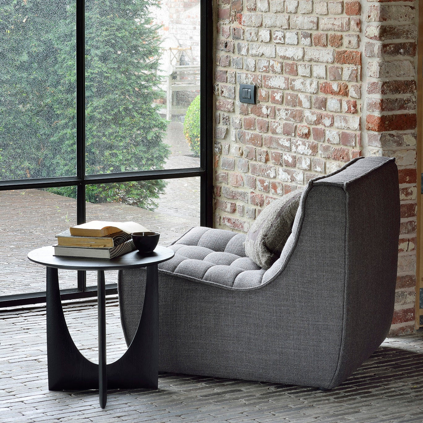 Ethnicraft N701 One Seater, FSC-certified solid wood furniture by Belgian brand