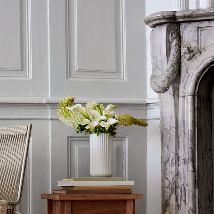 Lyngby Porcelain White Vases