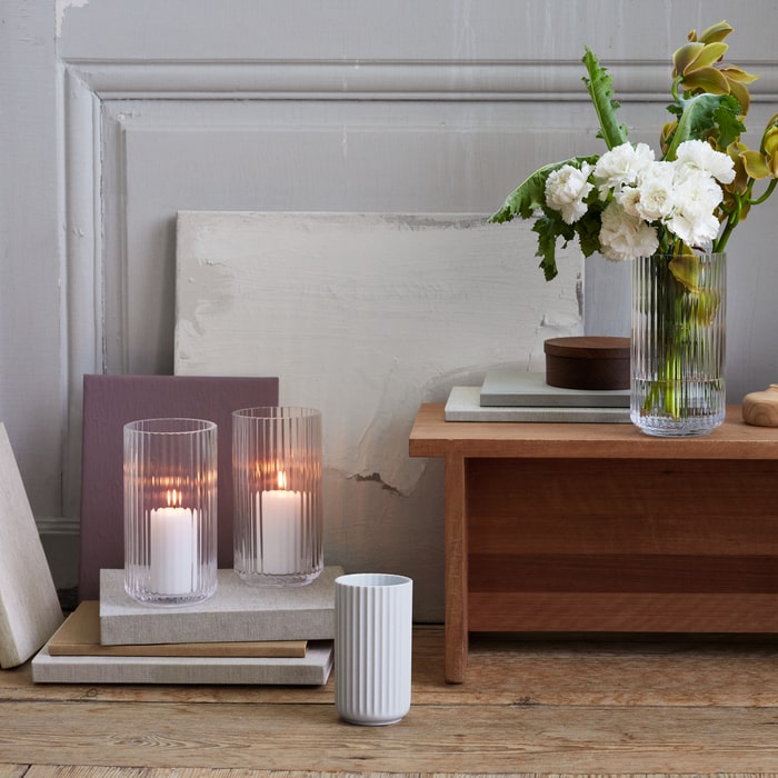 Lyngby Porcelain White Vases
