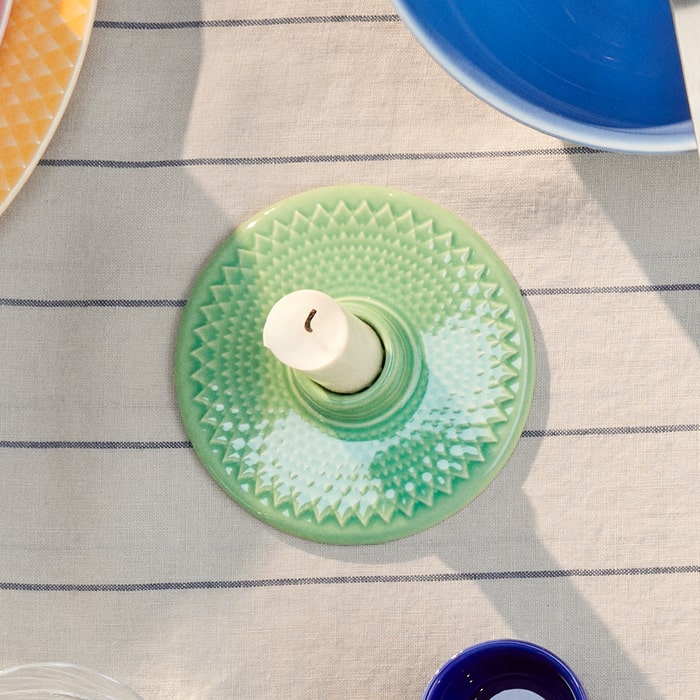 Lyngby Porcelain Rhombe Color Candle Holders