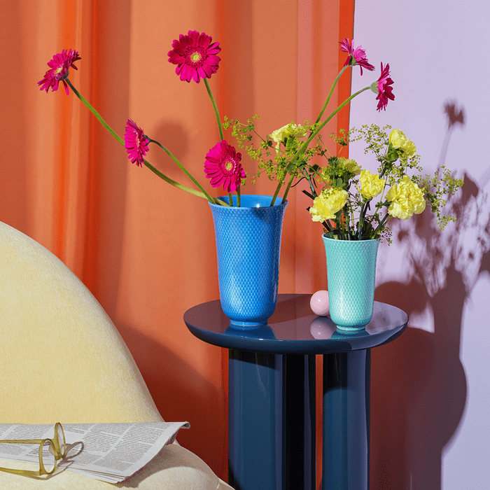 Lyngby Porcelain Rhombe Color Vases