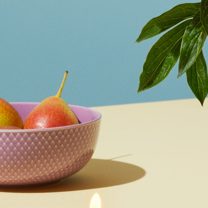 Lyngby Porcelain Rhombe Color Bowls