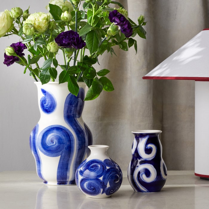 Kähler Tulle Vase, Blue