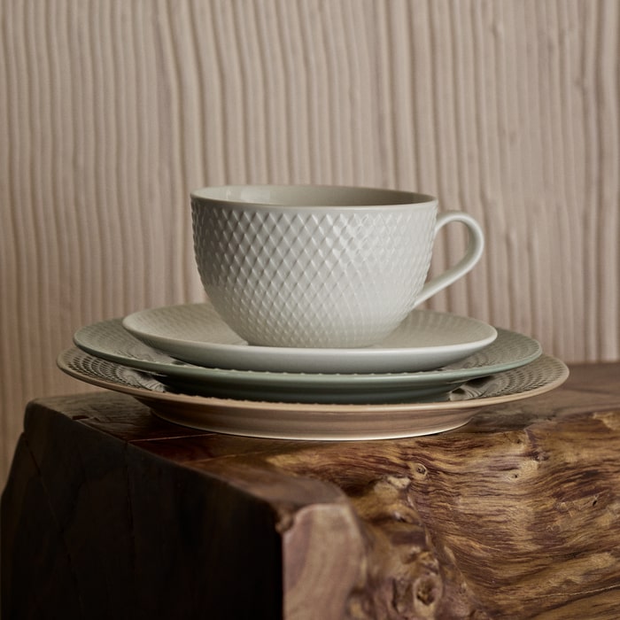 Lyngby Porcelæn Rhombe Earth Plate