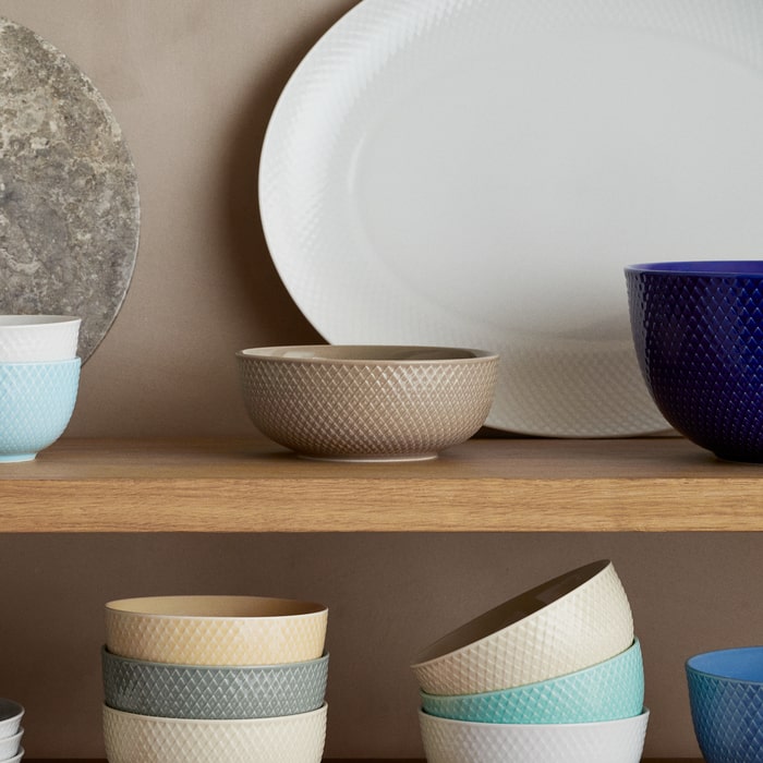 Lyngby Porcelæn Rhombe Earth Bowl
