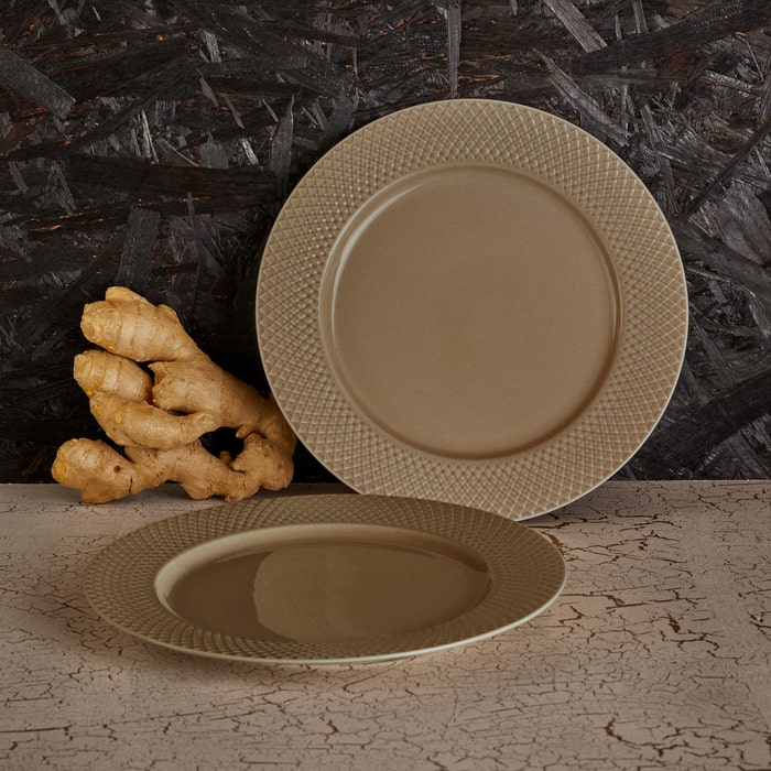 Lyngby Porcelæn Rhombe Earth Plate