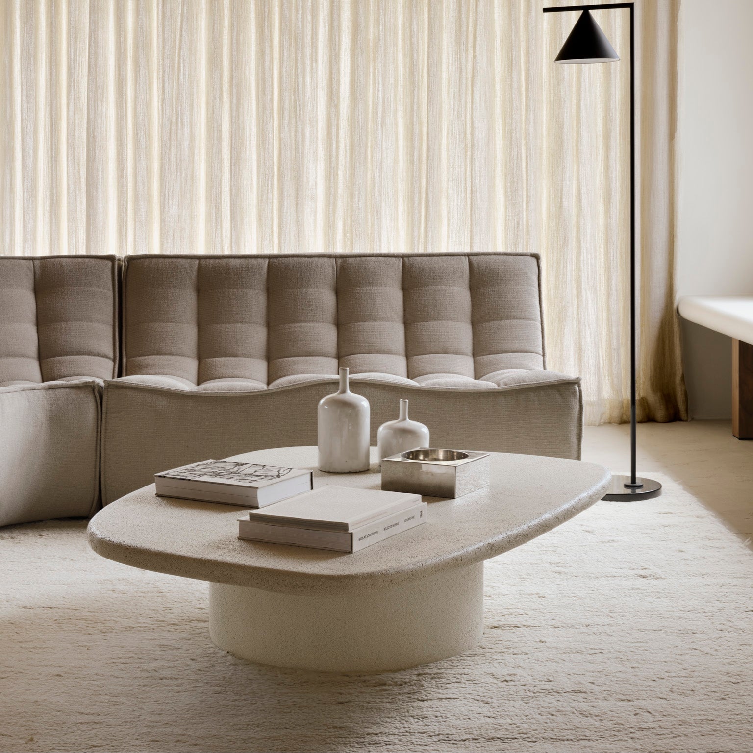 Ethnicraft Elements Coffee Table, FSC-certified solid wood furniture by Belgian brand