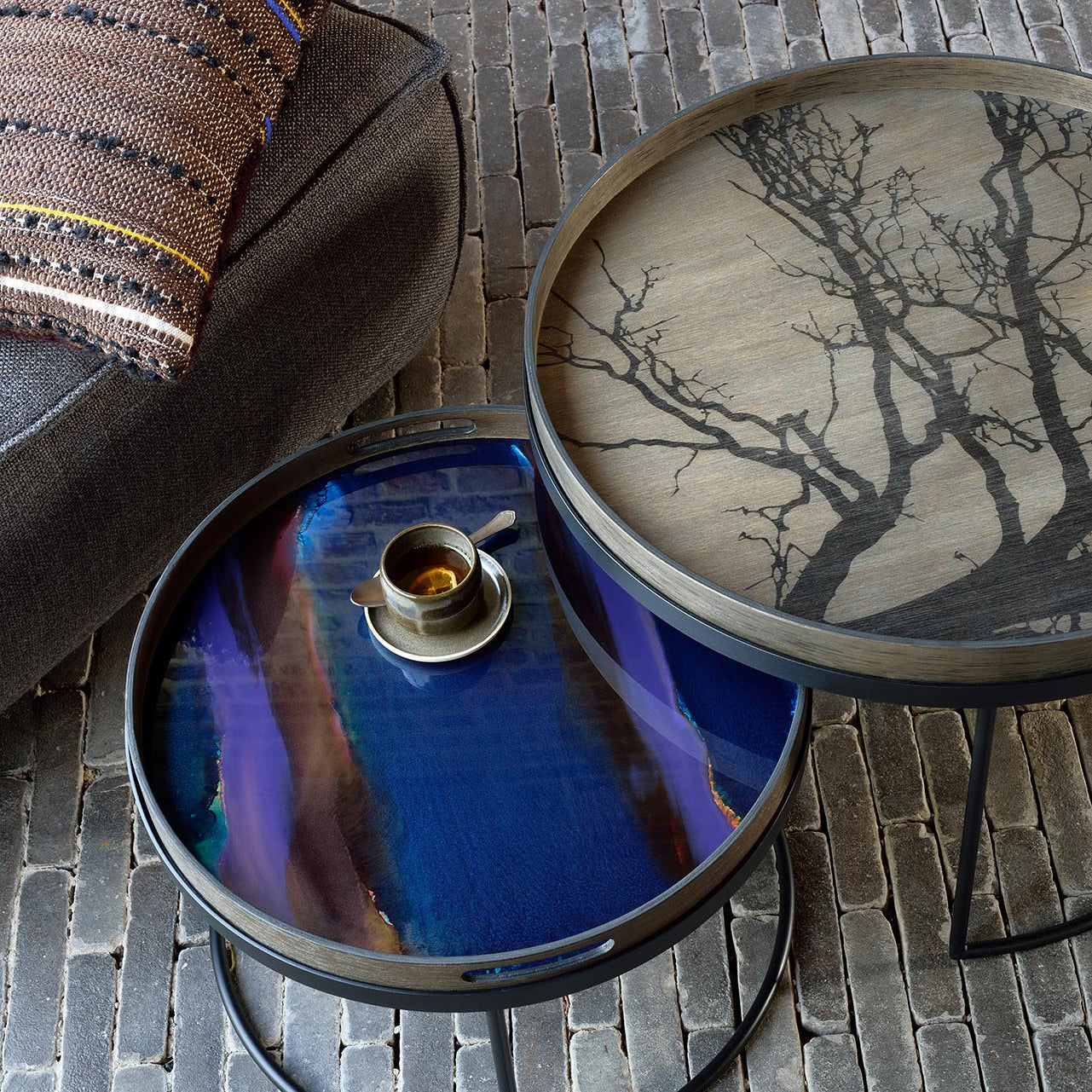 Ethnicraft Tree Tray, FSC-certified solid wood furniture by Belgian brand