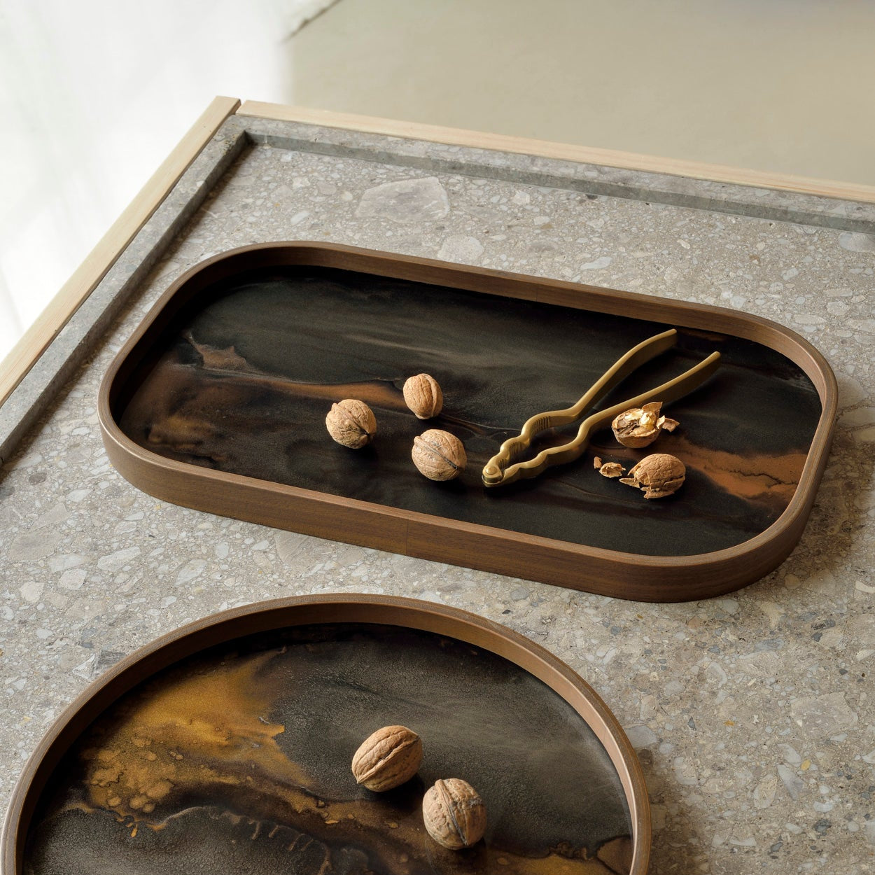Ethnicraft Organic Valet Tray, FSC-certified solid wood furniture by Belgian brand