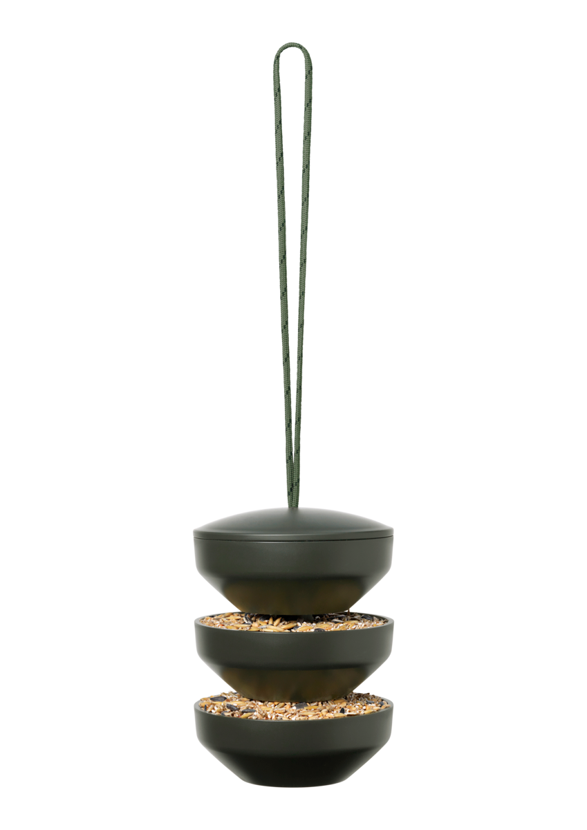 Recycled Hanging Bird Feeding Station