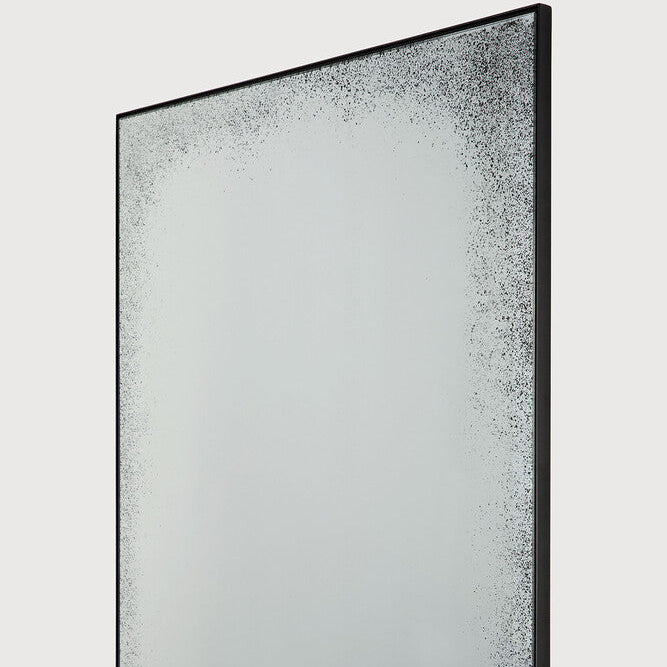 Ethnicraft Aged Floor Mirror with bronzed glass and Belgian craftsmanship