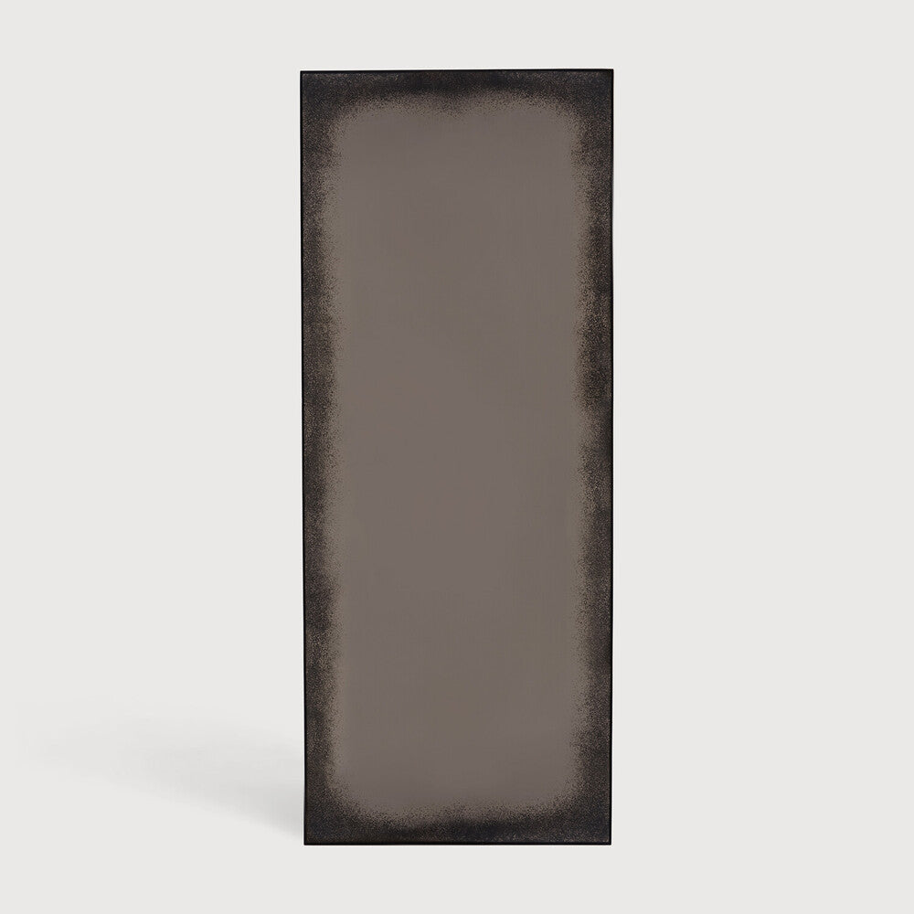 Ethnicraft Aged Wall Mirror with bronzed glass and Belgian craftsmanship