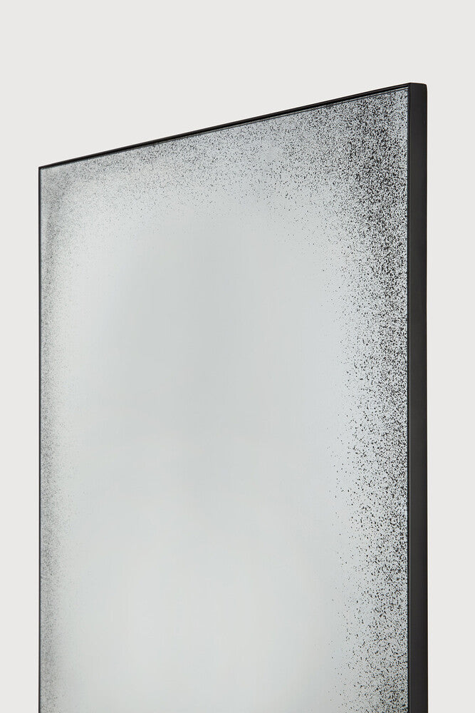 Ethnicraft Aged Wall Mirror with bronzed glass and Belgian craftsmanship