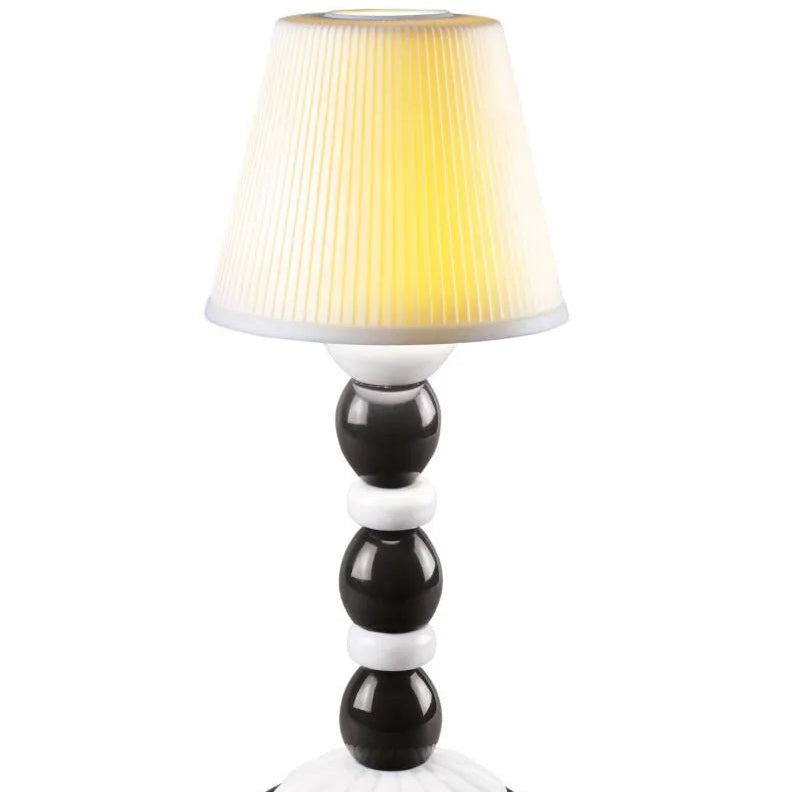 Lladró Palm Firefly Table Lamp in handcrafted porcelain, from the Firefly collection, handcrafted in Valencia since 1953.