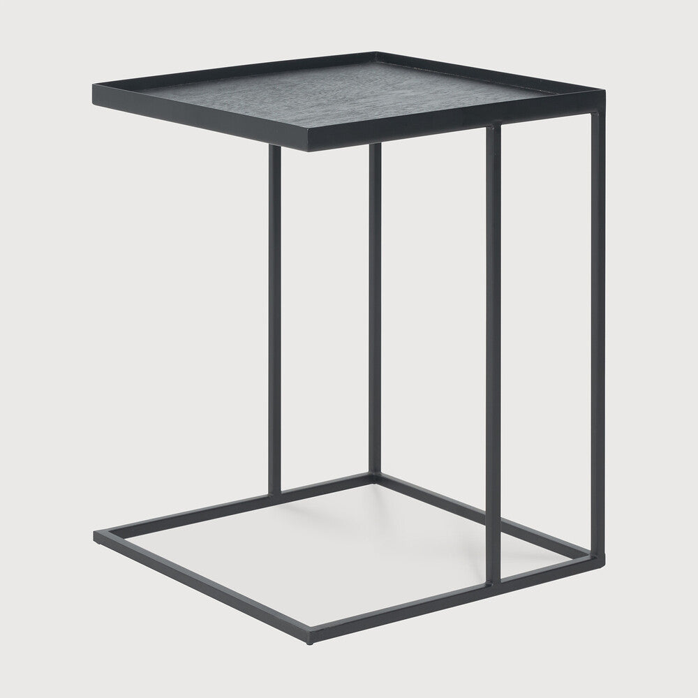 Ethnicraft Square Tray Side Table, FSC-certified solid wood furniture by Belgian brand