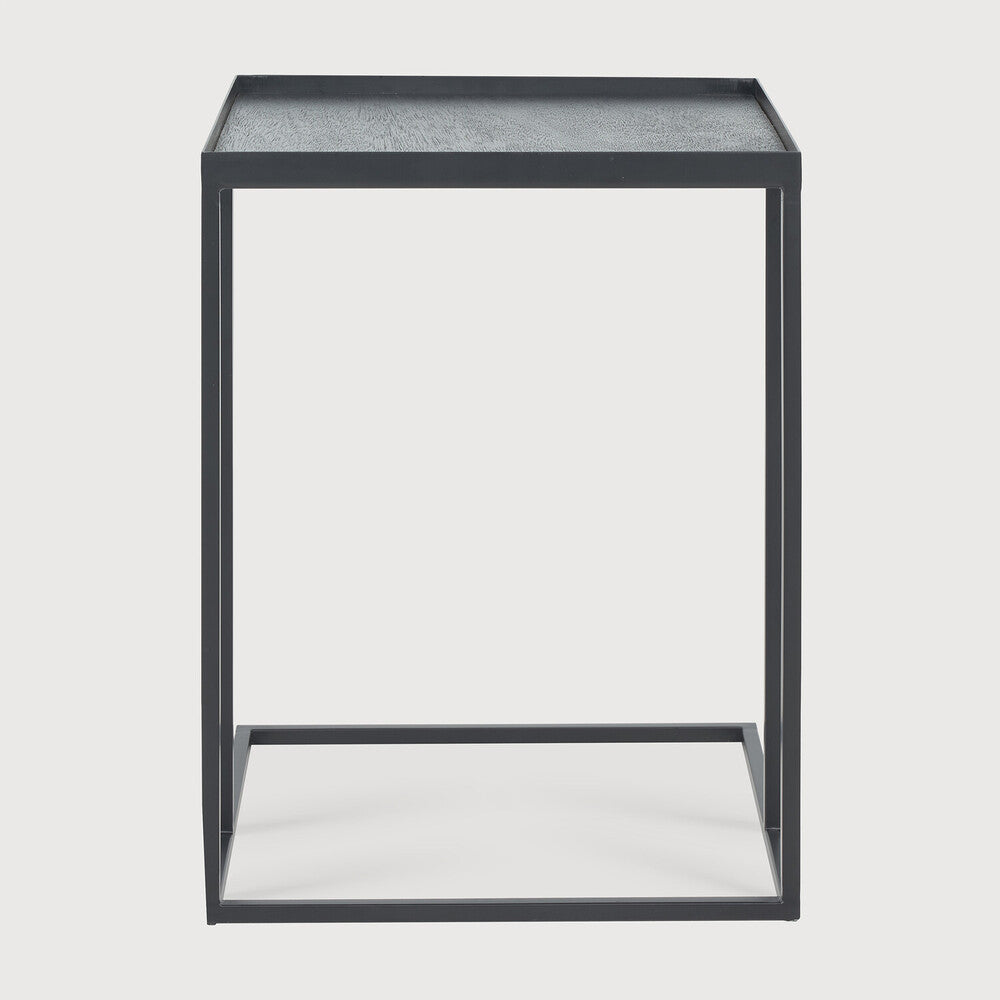 Ethnicraft Square Tray Side Table, FSC-certified solid wood furniture by Belgian brand