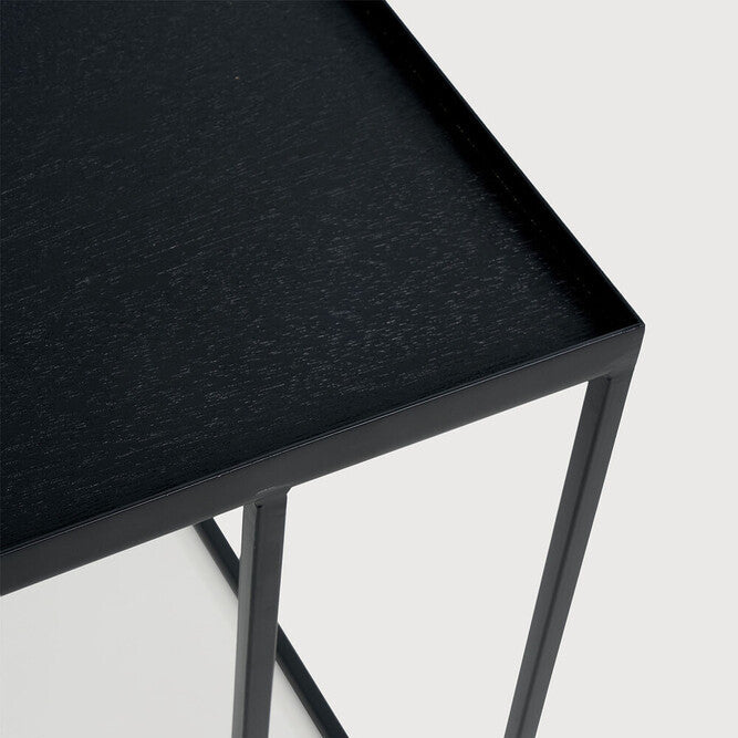 Ethnicraft Square Tray Side Table, FSC-certified solid wood furniture by Belgian brand