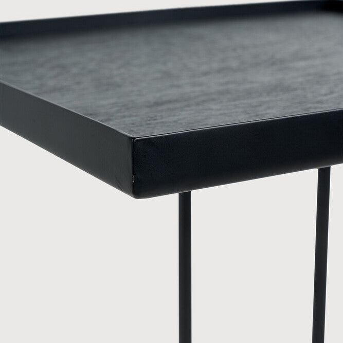 Ethnicraft Square Tray Side Table, FSC-certified solid wood furniture by Belgian brand