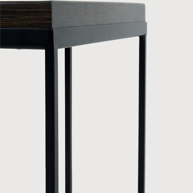 Ethnicraft Square Tray Side Table, FSC-certified solid wood furniture by Belgian brand