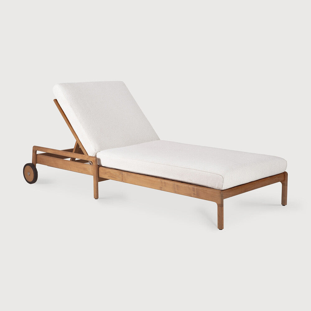Ethnicraft Jack Outdoor Adjustable Lounger, FSC-certified solid wood furniture by Belgian brand
