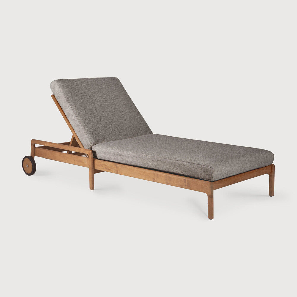 Ethnicraft Jack Outdoor Adjustable Lounger, FSC-certified solid wood furniture by Belgian brand
