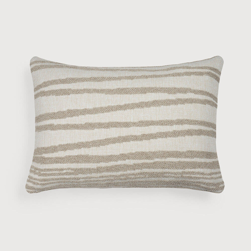 Ethnicraft Nomad Stripes Outdoor Cushion, woven outdoor textile by Belgian brand Ethnicraft