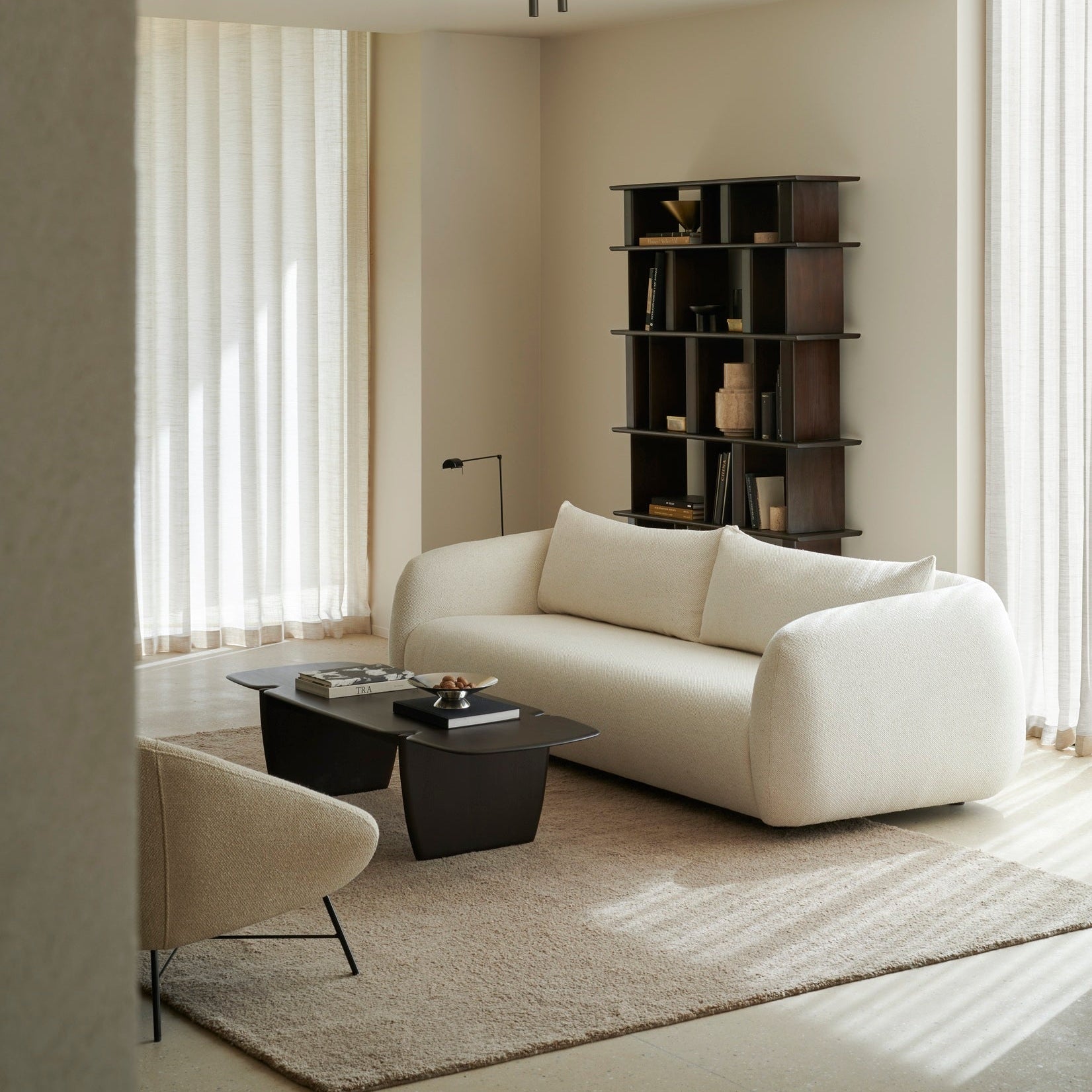 Ethnicraft Pi Coffee Table, FSC-certified solid wood furniture by Belgian brand