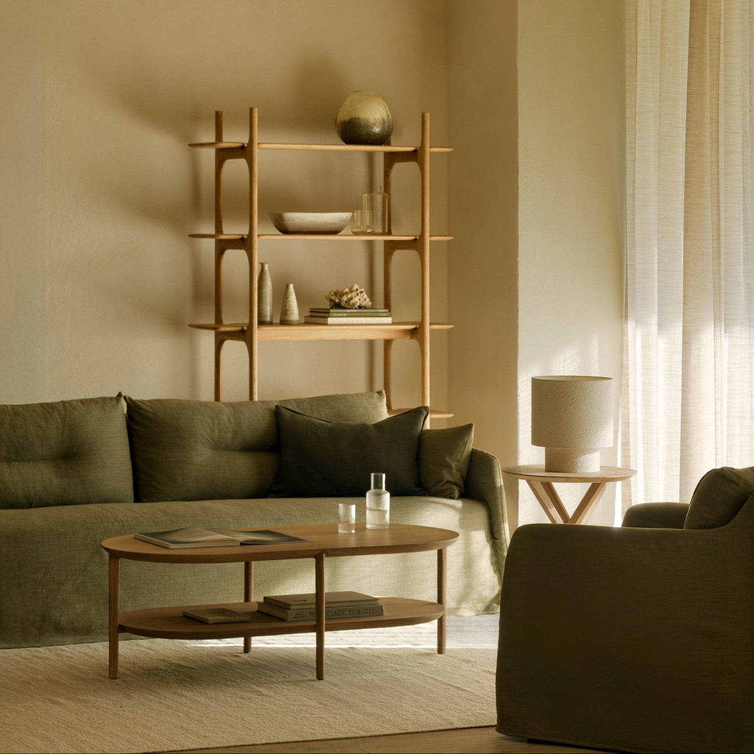Ethnicraft Weave Sofa with FSC-certified solid oak frame