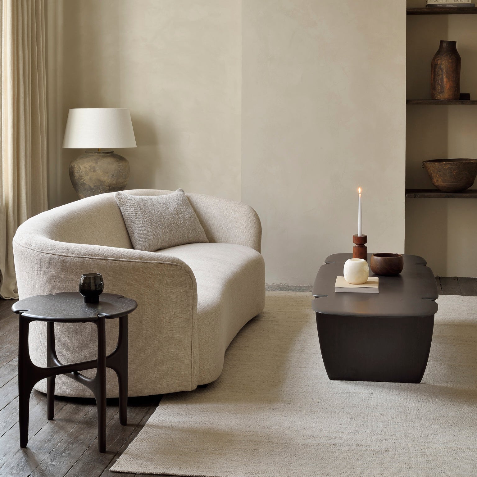 Ethnicraft Pi Coffee Table, FSC-certified solid wood furniture by Belgian brand