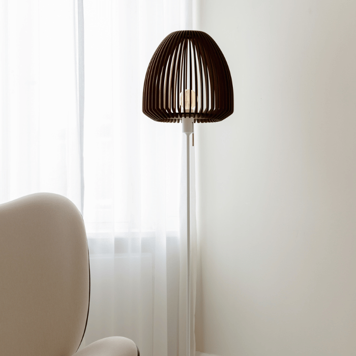 UMAGE Clava Wood with Santé Floor Stand, Dark Oak