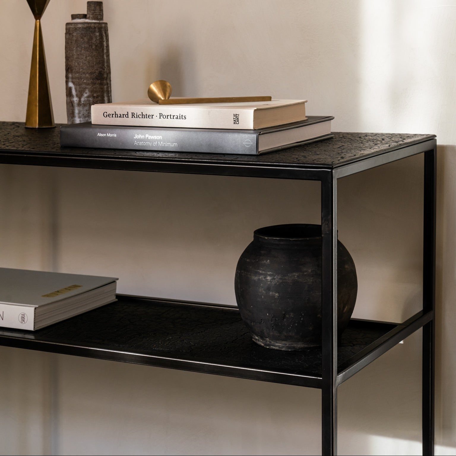 Ethnicraft Pentagon Console, FSC-certified solid wood furniture by Belgian brand