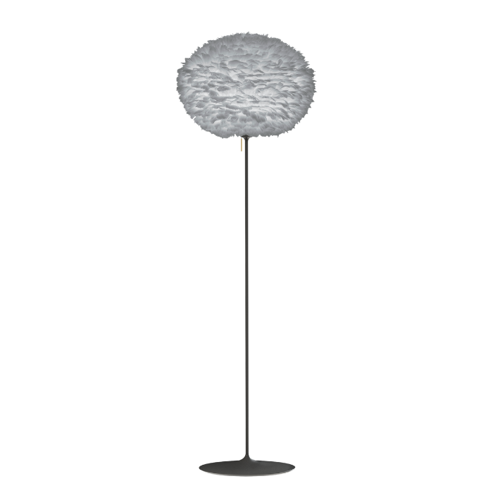UMAGE Eos Santé Floor Lamp, Light Gray Lampshade