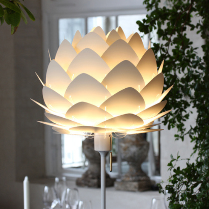 UMAGE Aluvia Mini Santé Table Lamp, Pearl White
