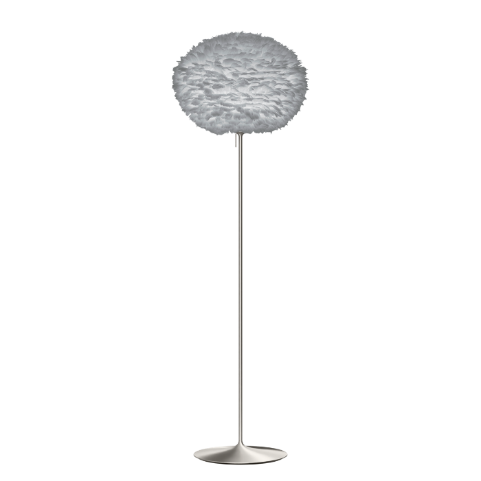 UMAGE Eos Santé Floor Lamp, Light Gray Lampshade