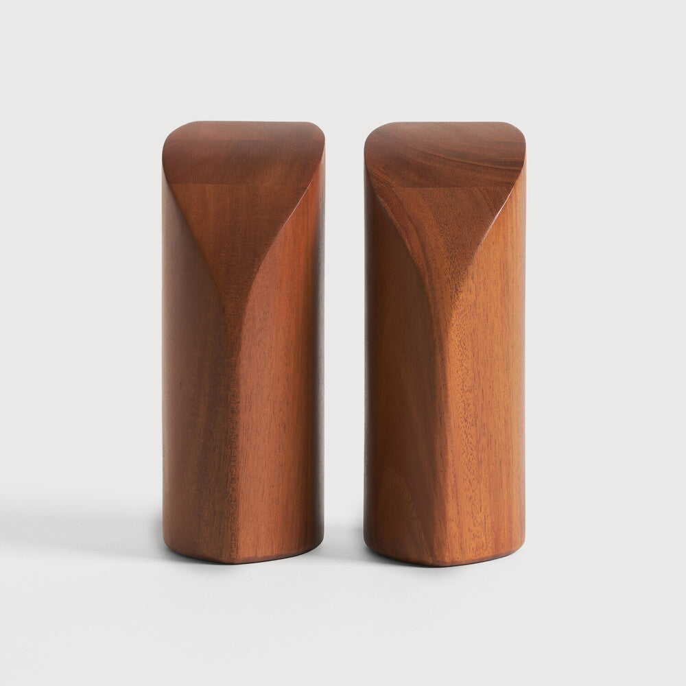 Ethnicraft PI Book Ends- Mahogany in mahogany, FSC-certified solid mahogany